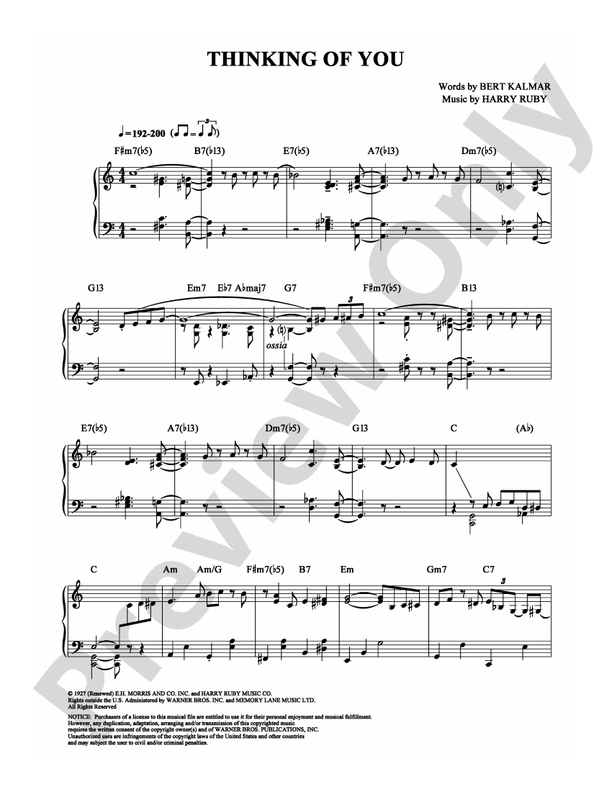 Thinking Of You - Piano (Digital Download)