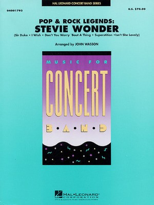 Pop and Rock Legends: Stevie Wonder - John Wasson Hal Leonard Score/Parts