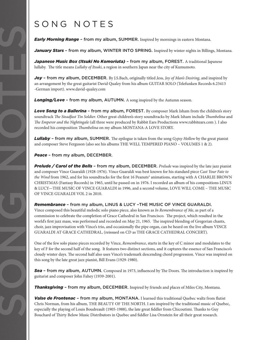 George Winston - Easy Piano Sheet Music Collection - Piano Solo Hal Leonard 299654