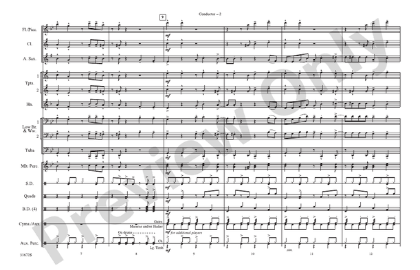 Let's Get Loud – Marching Band Conductor Score & Parts (Digital Download)