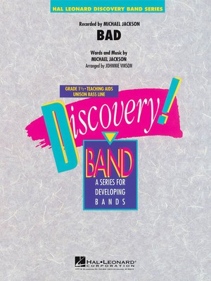 Bad - Michael Jackson - Johnnie Vinson Hal Leonard Score/Parts