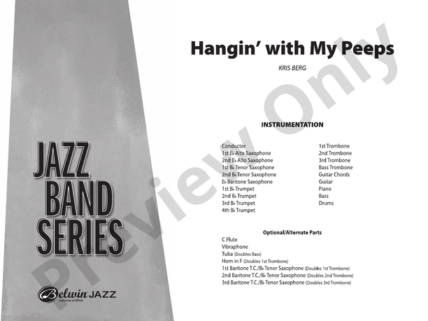 Hangin' with My Peeps - Jazz Ensemble Conductor Score & Parts(Digital Download)