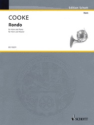 Cooke - Rondo in Bbmaj - French Horn Sheet Music/Piano Accompaniment Schott ED10231
