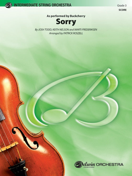 Sorry – String Orchestra Conductor Score & Parts (Digital Download)