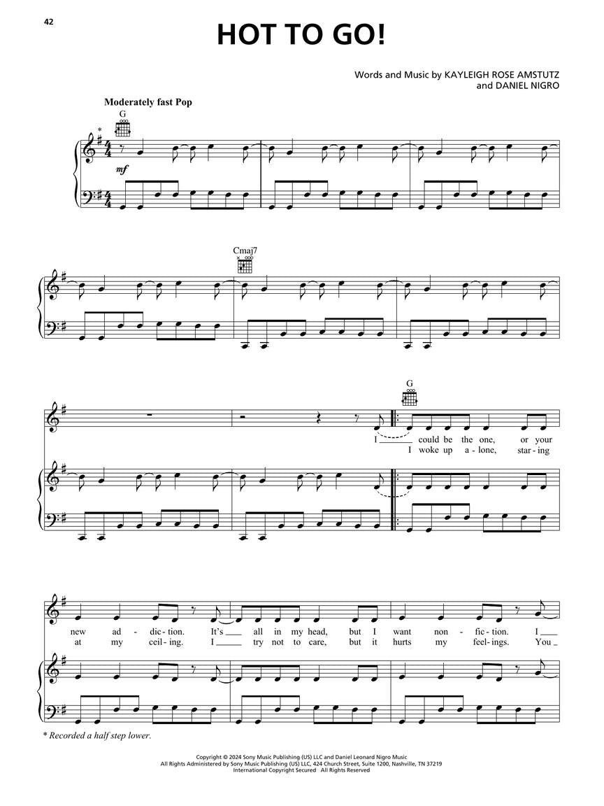 The Rise and Fall of a Midwest Princess by Chappell Roan - PVG Hal Leonard 1767615