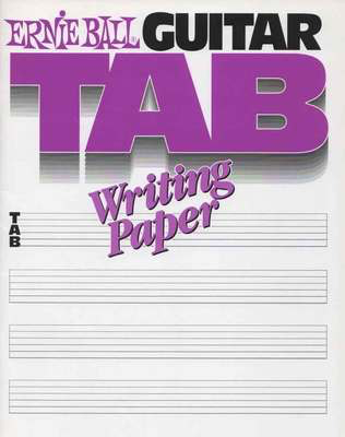 Guitar TAB Writing Paper - Ernie Ball Ernie Ball