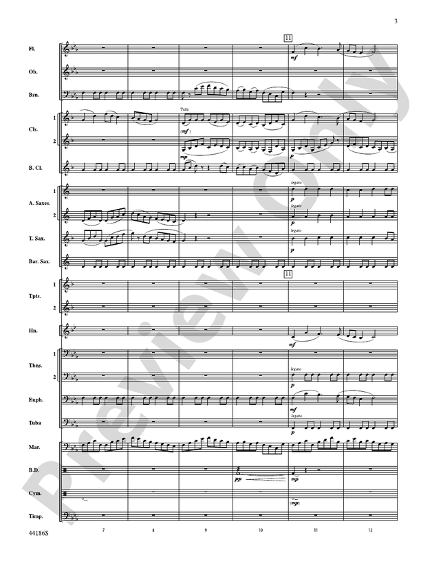Ancient Lands - Concert Band Conductor Score & Parts (Digital Download)