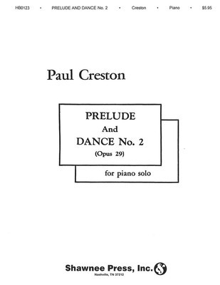 Prelude and Dance No 2 Opus 29 Piano Solo
