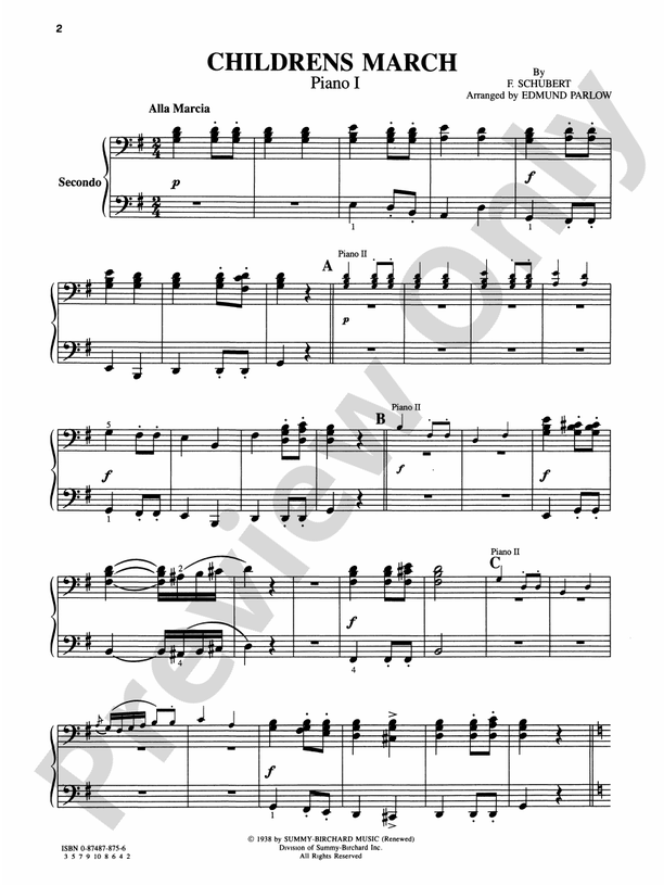 Children's March - 2 Pianos, 8 Hands (Digital Download)