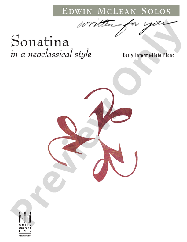 Sonatina in a Neoclassical style - Piano (Digital Download)