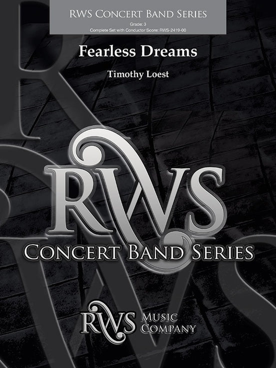 Fearless Dreams - Concert Band Conductor Score & Parts(Digital Download)