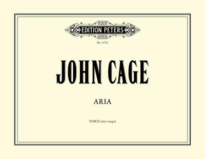 Aria (1958) - Vocal Score - John Cage - Peters EP6701