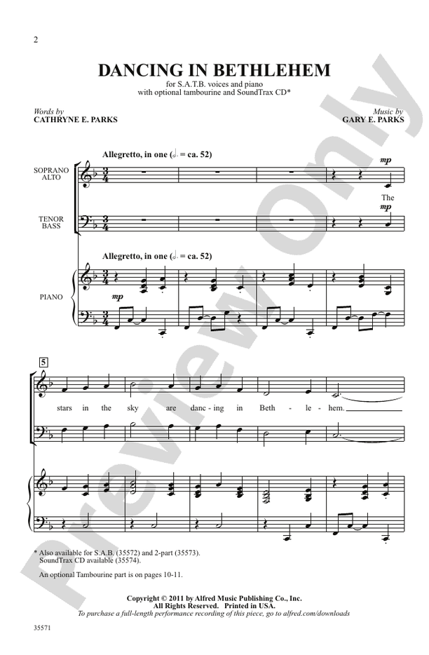 Dancing in Bethlehem – SATB Choral Octavo (Digital Download)