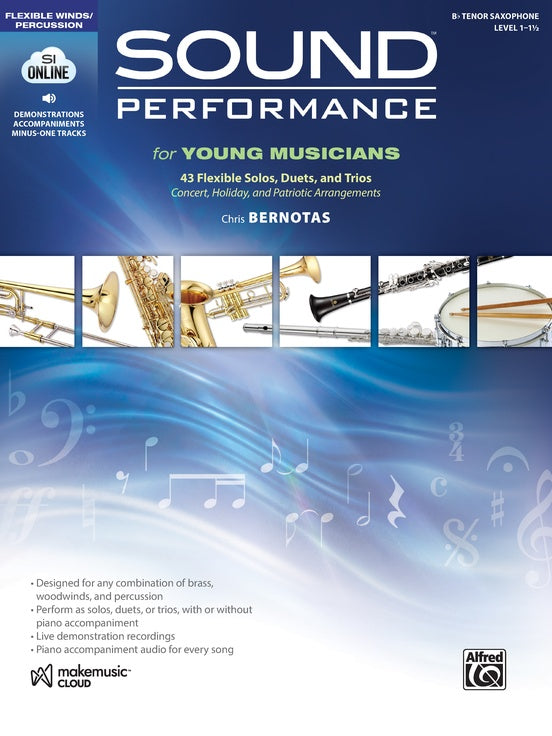 Sound Performance for Young Musicians Tenor Saxophone Book/OA