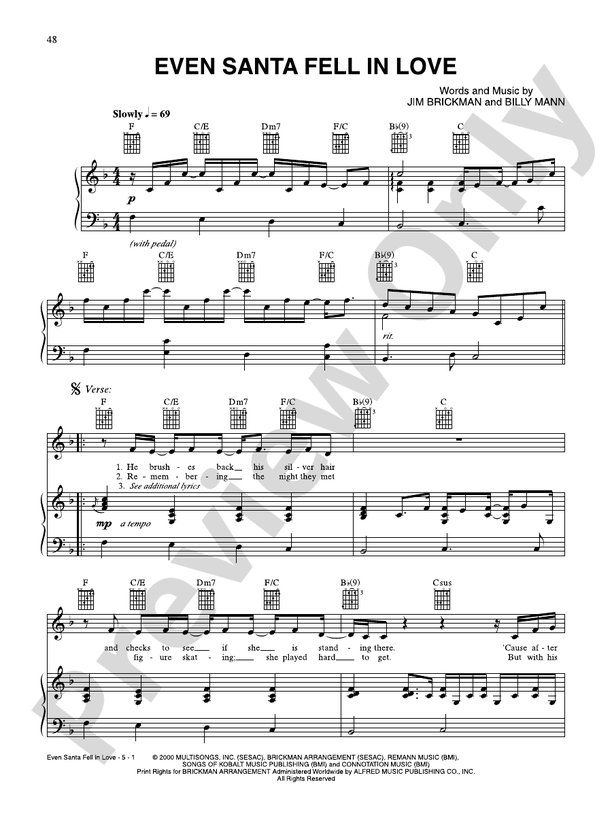 Even Santa Fell in Love - Jim Brickman - PVG (Digital Download)