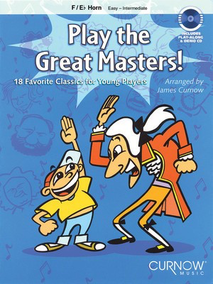 Play the Great Masters - Horn - Various - French Horn Sheet Music|Eb Tenor Horn Curnow Music French Horn Sheet Music Solo /CD