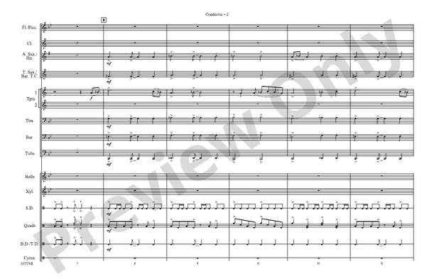 El Zorro – Marching Band Conductor Score & Parts (Digital Download)