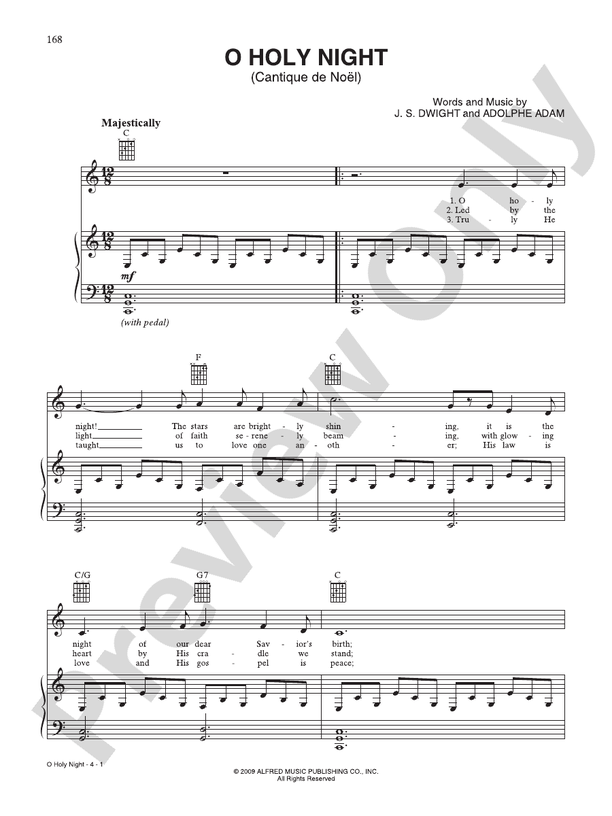 O Holy Night - PVG - Traditional (Digital Download)