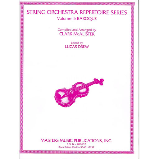 String Orchestra Repertoire Series Volume 2 Baroque - Score M2278SC