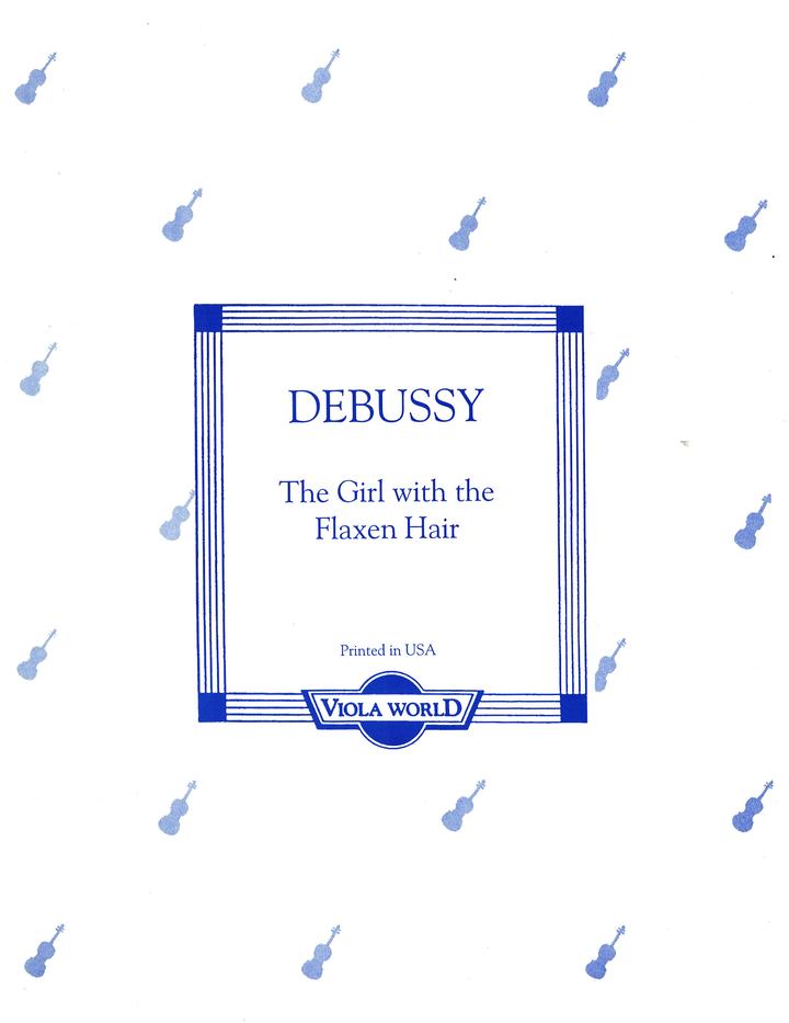 Debussy - The Girl with the Flaxen Hair - Viola/Piano Accompaniment arranged by Arnold Viola World VWP000012