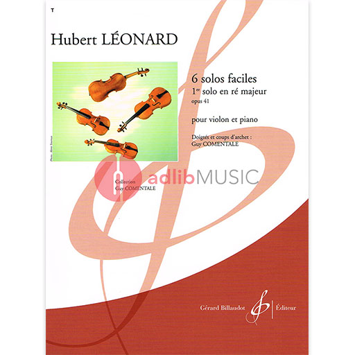 Leonard - Solo Facile Op41/1 - Violin/Piano Accompaniment Billaudot G7714B