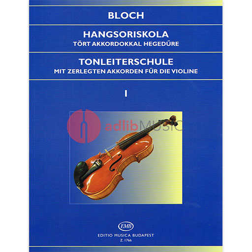 Bloch - Scale Studies Op5 Book 1 - Violin EMB Z1766