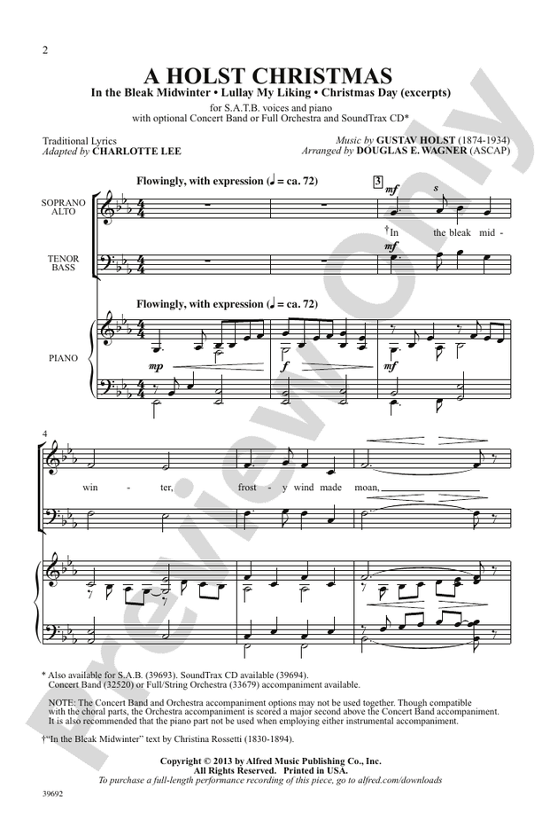 A Holst Christmas - SATB Choral Octavo (Digital Download)