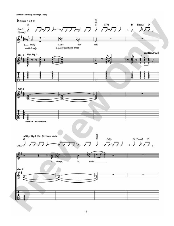 Perfectly Still - Guitar TAB (Digital Download)