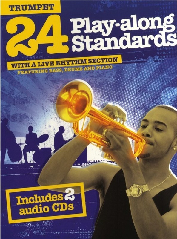 24 PLAY ALONG STANDARDS TRUMPET BK/2CDS - AMSCO AM999251