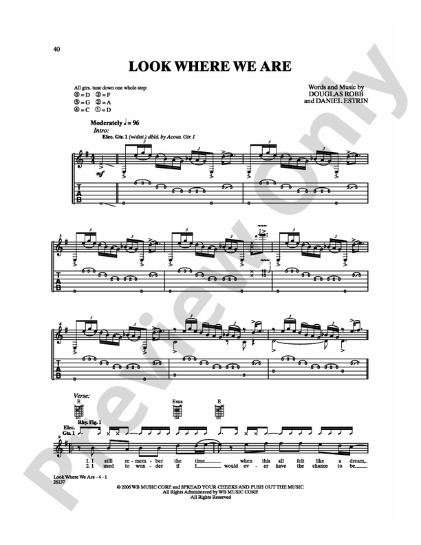 Look Where We Are - Guitar TAB (Digital Download)