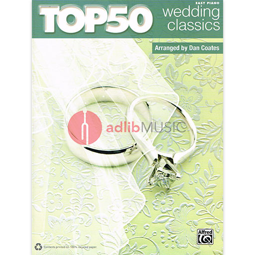 Top 50 Wedding Classics Easy Piano
