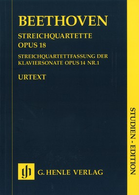 String Quartets Op 18 Op 14 No 1 Study Score