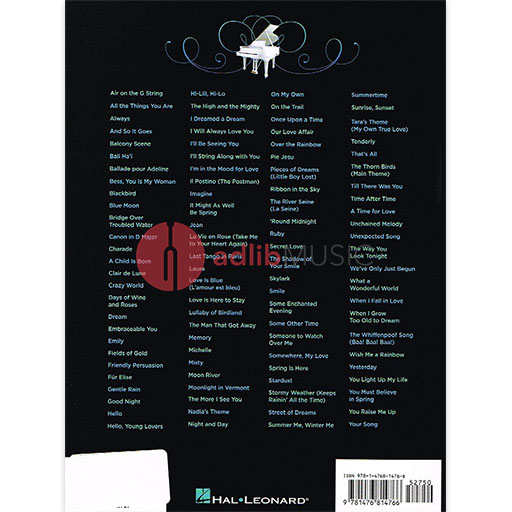 100 of the Most Beautiful Piano Solos Ever - Hal Leonard 102787