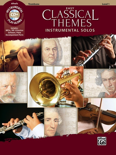 Easy Classical Themes Inst Solos Trombone Book/CD