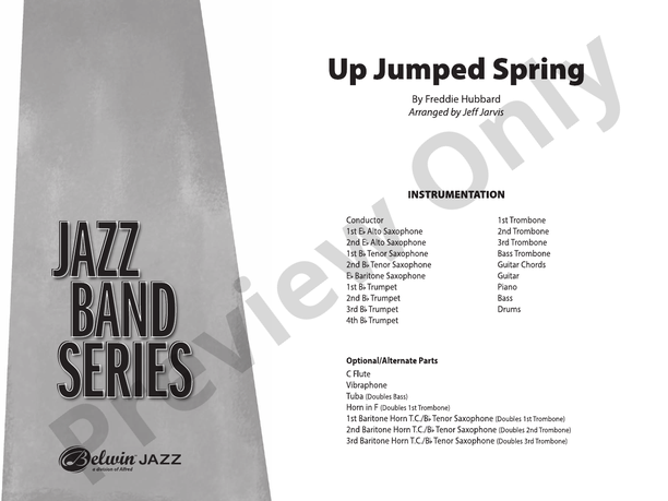 Up Jumped Spring – Jazz Ensemble Conductor Score & Parts (Digital Download)