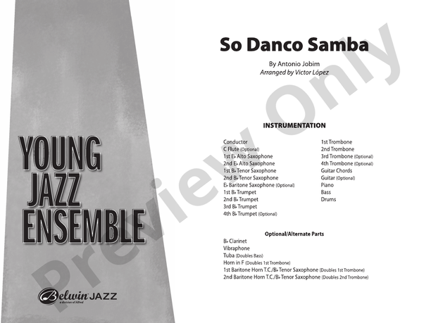 So Danco Samba – Jazz Ensemble Conductor Score & Parts (Digital Download)