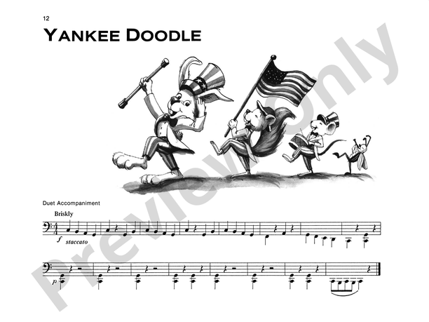 Yankee Doodle - Piano Solo with Optional Duet Accompaniments (Digital Download)