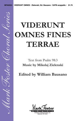Viderunt Omnes Fine Terrae - Mikolaj Zielenski - SATB Shawnee Press Choral Score Octavo