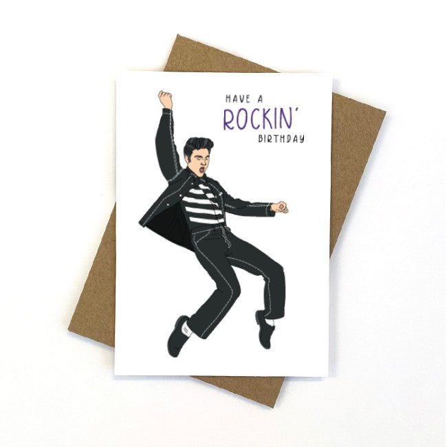 Greeting Card - Have a Rockin' Birthday Elvis