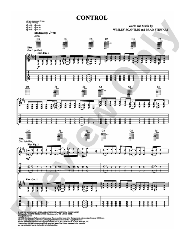 Control - Guitar TAB (Digital Download)