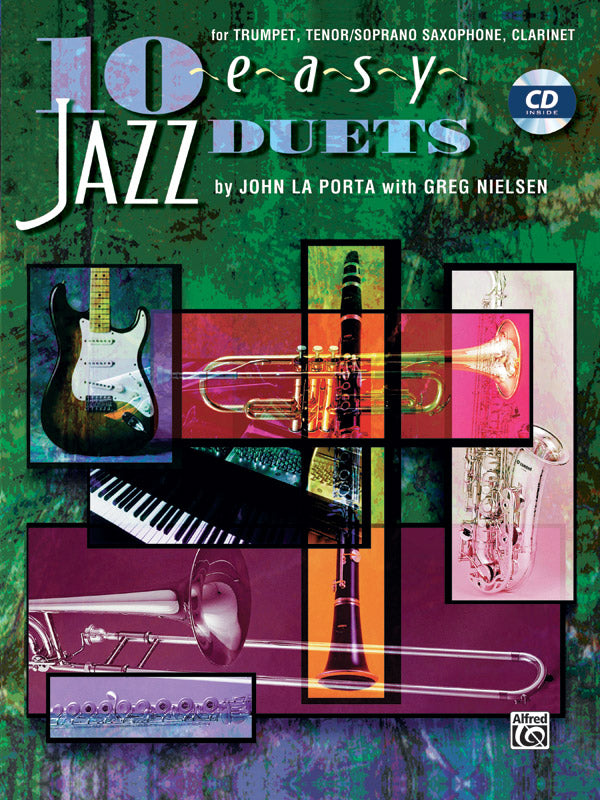 EASY JAZZ DUETS 10 B FLAT INSTR BK/CD