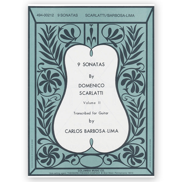 Scarlatti - 9 Sonatas Volume 2 - Guitar Solo transcribed Barbosa-Lima Columbia 494-002120