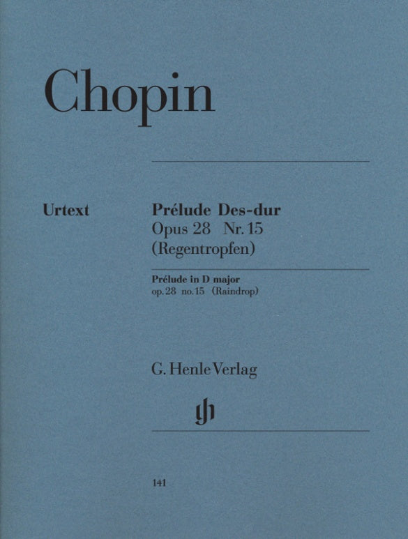 Chopin - Prelude in DbMaj Op28/15 "Raindrop" - Piano Solo Henle HN141