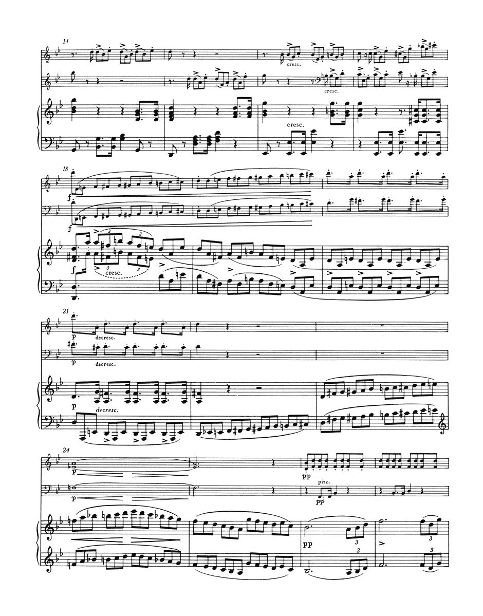 Schubert Piano Trio in B Flat Op 99 D 898 Parts - Barenreiter