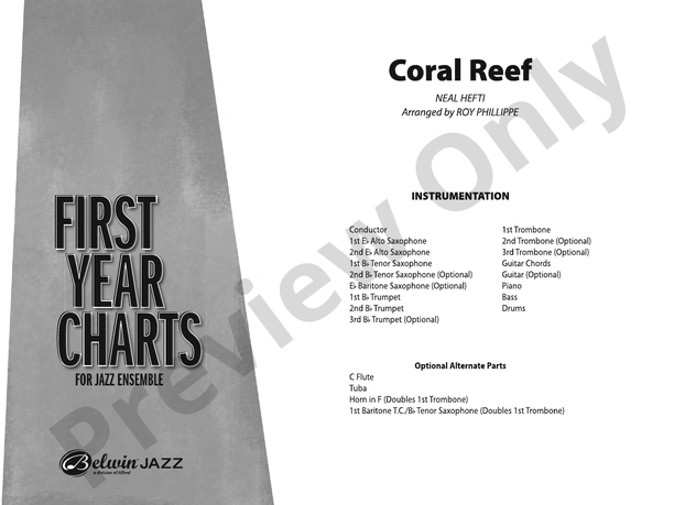 Coral Reef - Jazz Ensemble Conductor Score & Parts (Digital Download)