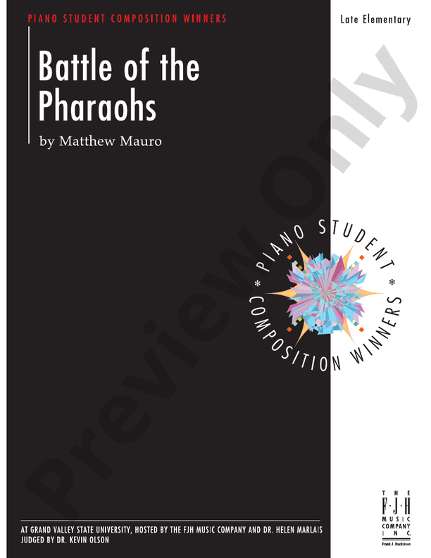 Battle of the Pharaohs - Piano (Digital Download)