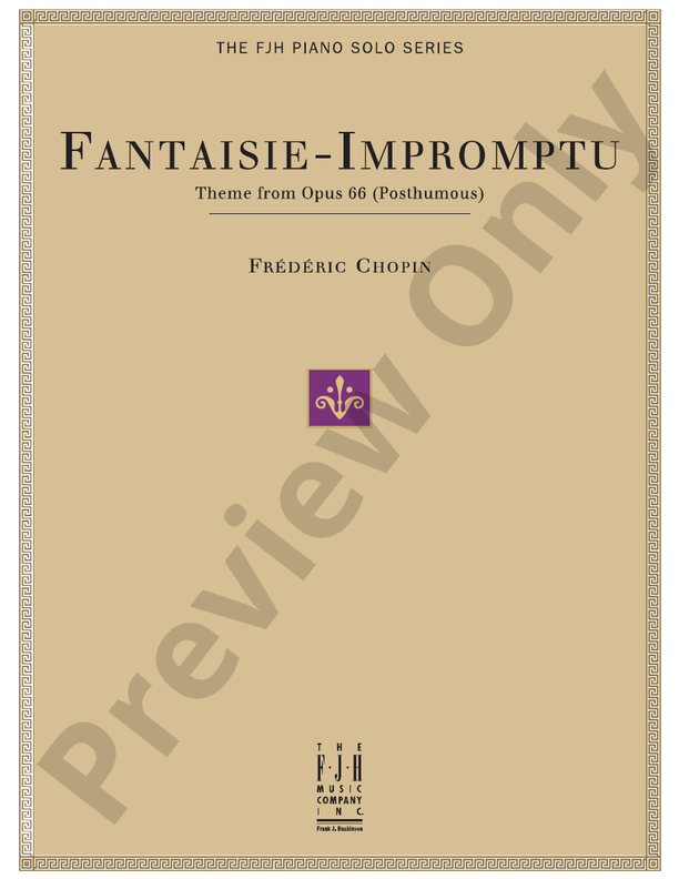 Chopin - Fantaisie-Impromptu Theme from Op. 66 (Posthumous) - Piano (Digital Download)