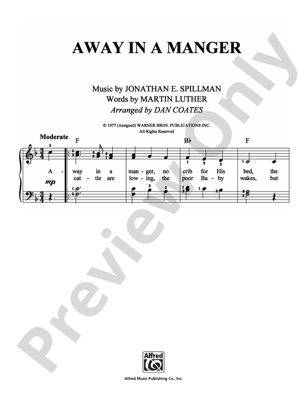 Away in a Manger - DSM-PS-0010124 - Easy Piano (Digital Download)