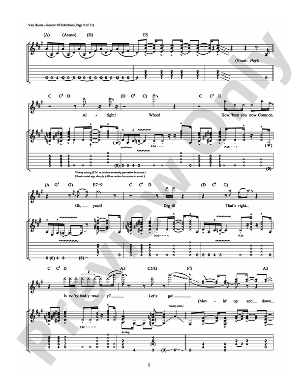 Source of Infection - Guitar TAB (Digital Download)