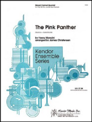 Pink Panther, The - 2 Bb Clarinets, Alto and Bass Clarinets - Henry Mancini / Christensen - Eb Alto Clarinet|Bb Clarinet|Bass Clarinet Kendor Music Clarinet Quartet Score/Parts